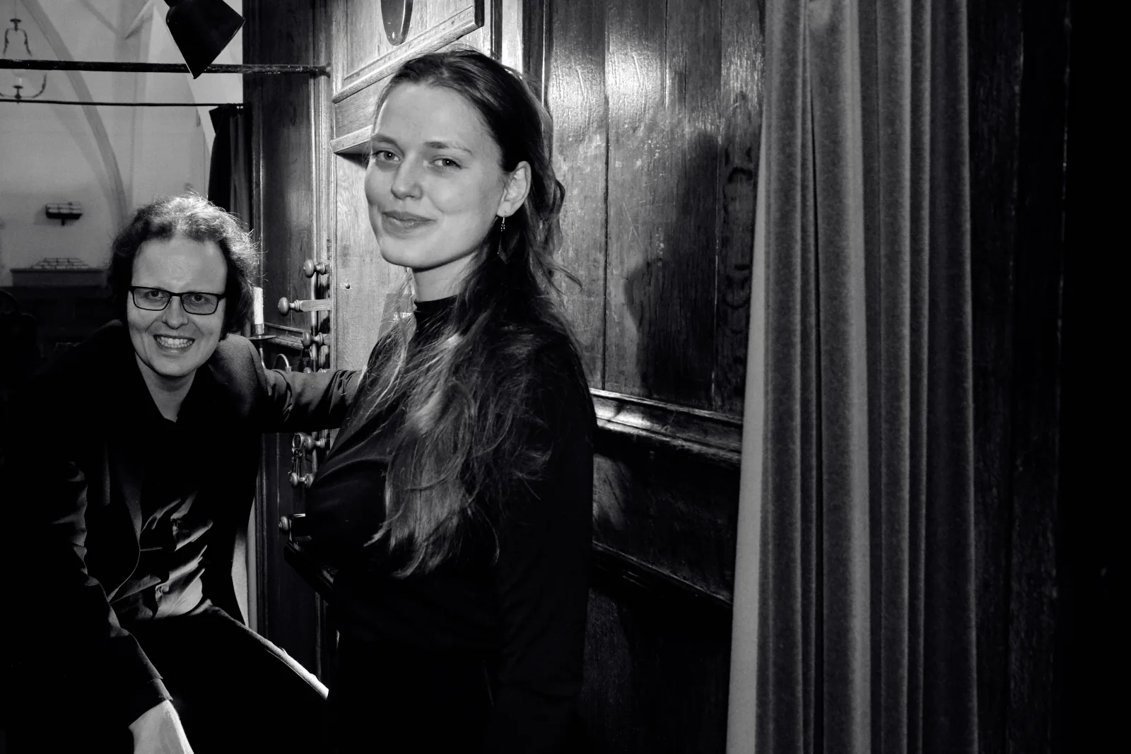 Nanette Mans en organist Gerben Budding